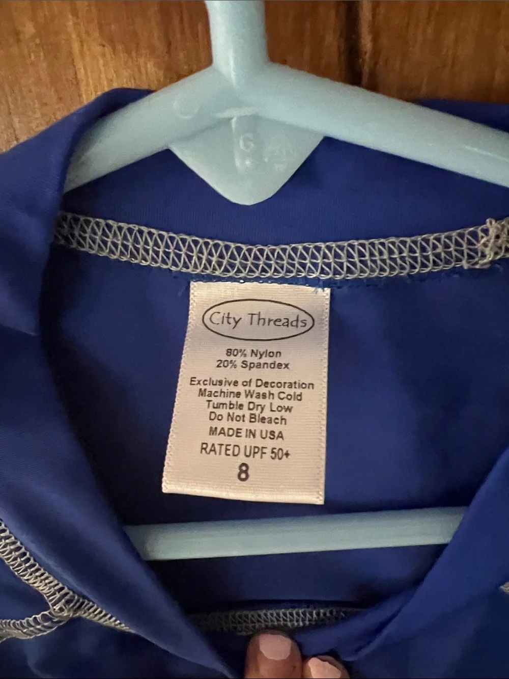 Bright Royal Blue Long Sleeve Swim Shirt